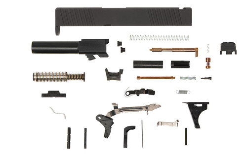 Glock® 26 Compatible Pistol Build Kit w/ Front & Rear Serrated Slide