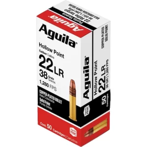 Aguila Super Extra High Velocity 22LR Ammo 38 Grain Plated Hollow Point - Fast Ship - Polymer 80 Parts